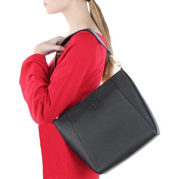 Tory Burch | Tory Burch McGraw Women's Leather Logo Bucket Hobo Handbag商品图片,7.5折, 独家减免邮费