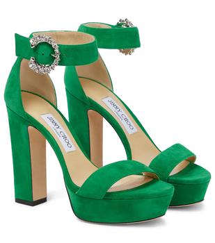 product Mionne 120 suede platform sandals image