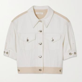 chloe c精选, Chloé | CHLOE' 女士白色翻袋短款休闲夹克 C21ADV11-155-107商品图片 独家减免邮费