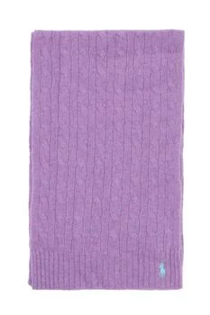 推荐Wool and cashmere cable-knit scarf商品