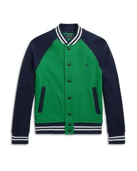 Ralph Lauren | Boys' Color Blocked Fleece Baseball Jacket - Little Kid, Big Kid,商家Bloomingdale's,价格¥553