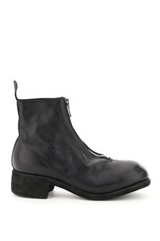 guidi | FRONT ZIP LEATHER ANKLE BOOTS商品图片,额外7折, 额外七折