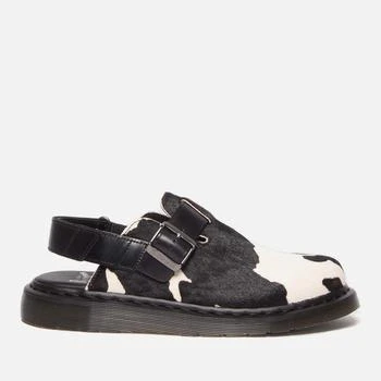 推荐Dr. Martens Men's Jorge II Cow Print Mules - Black/White商品