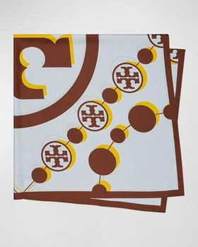 Tory Burch | 3D T-Monogram Oversized Silk Square Scarf 