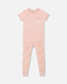Deux par Deux | Organic Cotton Two Piece Pajama Set Pink Printed Goose,商家Premium Outlets,价格¥377
