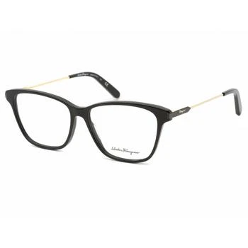 Salvatore Ferragamo | Salvatore Ferragamo Women's Eyeglasses - Black Rectangular Plastic Frame | SF2851 001 1.8折×额外9折x额外9.5折, 独家减免邮费, 额外九折, 额外九五折