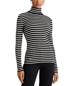 Ralph Lauren | Striped Cotton-Blend Turtleneck Sweater 9折
