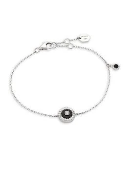 Marli | Coco Diamond & Black Onyx 18K White Gold Charm Bracelet,商家Saks Fifth Avenue,价格¥10348