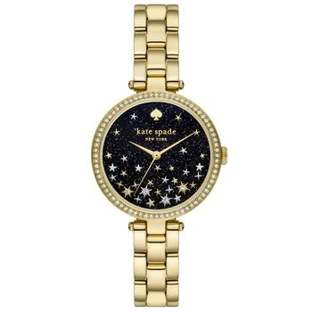 Kate Spade | Women's Holland Three Hand Gold-Tone Stainless Steel Watch 34mm 