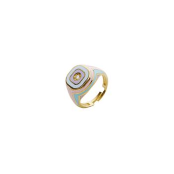 商品Spero London | Enamelled Sterling Silver Signet Ring With Gemstone,商家Verishop,价格¥673图片