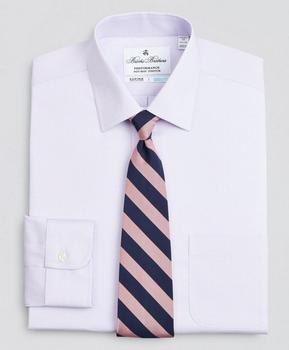 布克兄弟 衬衫, Brooks Brothers | Regent Regular-Fit Dress Shirt, Performance Non-Iron with COOLMAX®, Ainsley Collar Twill Check商品图片 3.9折