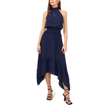 1. State是什么牌子, 1. State | Women's Smocked Neck Halter Midi Dress商品图片 6折