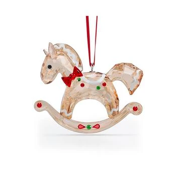 Swarovski | Holiday Cheers Gingerbread Rocking Horse Ornament,商家Macy's,价格¥737