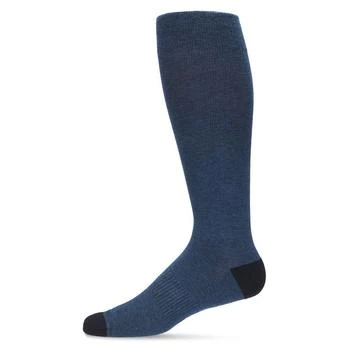 Memoi | Men's Solid Cotton Compression Socks 