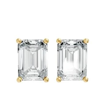 AAMIAA | Aamiaa - Women's Emerald Shape 4 Prong Push Back Studs,商家ELITE FINDS,价格¥3097