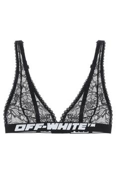 推荐Off-white lace bra with logo band商品