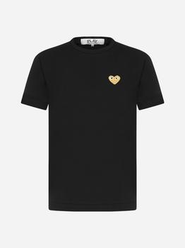 推荐Heart-logo cotton t-shirt商品