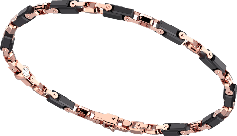 商品Zancan | 18K rose gold and black ceramic bracelet,商家Zancan Gioielli,价格¥13797图片