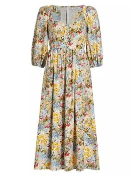 Countryside Floral Midi Dress,价格$138