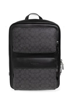 Coach | Coach Gotham Monogram Pattern Zipped Backpack 7.8折