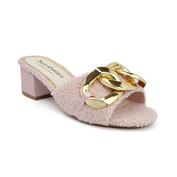 Juicy Couture | Women's Zumi Faux Fur Heeled Sandals商品图片,5折×额外7折, 额外七折