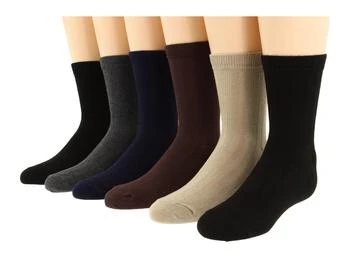 Jefferies Socks | Rib Crew Sock Six Pair Pack (Infant/Toddler/Little Kid/Big Kid/Adult),商家Zappos,价格¥202