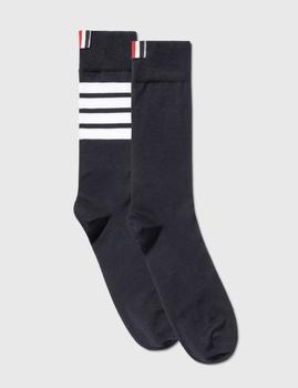 Thom Browne | Cotton 4-Bar Mid-calf Socks商品图片,