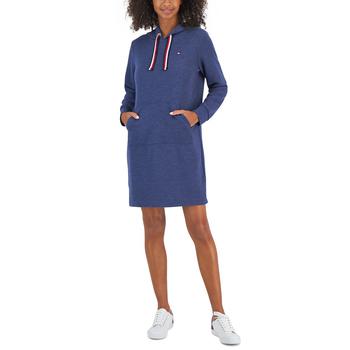 Tommy Hilfiger | Women's Long Sleeve Hooded Sweatshirt Dress商品图片,5折
