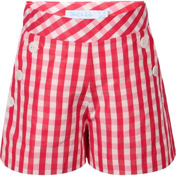 推荐Checkered shorts in red and white商品