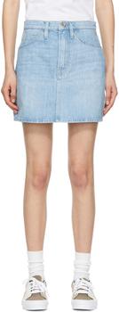 FRAME | Blue 'Le Italien' Mini Skirt商品图片,4折, 独家减免邮费