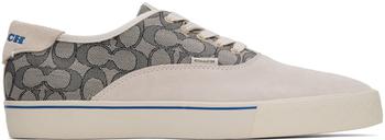 coach鞋男鞋, Coach | Gray Jacquard Skate Sneaker商品图片 