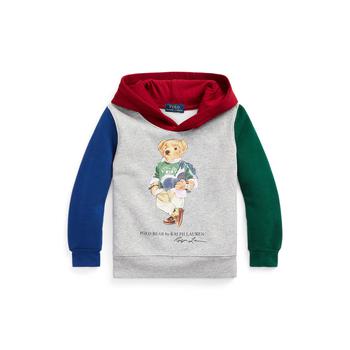 拉夫劳伦卫衣, Ralph Lauren | Polo Bear Color-Blocked Fleece Hoodie (Little Kids)商品图片 