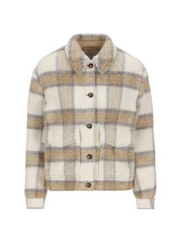推荐Woolrich Check-Pattern Buttoned Shirt Jacket商品