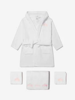 Cotton and Company | Cotton and Company Baby Girls Organic Cotton Crown Muslin Bathrobe And Towel Set,商家Childsplay Clothing,价格¥785