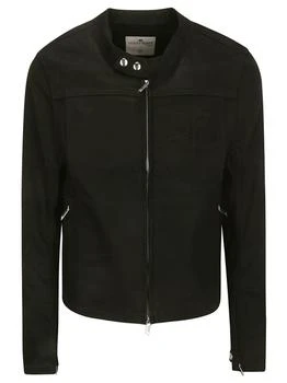 Courrèges | Iconic Black Denim Biker Jacket,商家Italist,价格¥5724