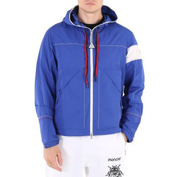 Moncler | Men's Medium Blue Fujio Logo-Patch Hooded Jacket商品图片,5.5折