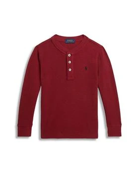 Ralph Lauren | Boys' Waffle Knit Cotton Henley Shirt - Little Kid, Big Kid,商家Bloomingdale's,价格¥278