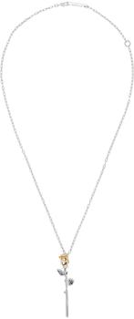 商品Ambush | Silver Rose Charm Necklace,商家SSENSE,价格¥1100图片