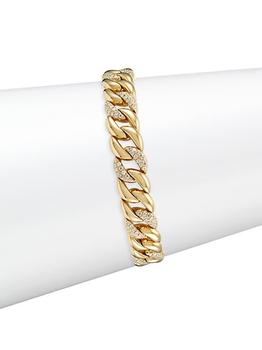 商品Saks Fifth Avenue Collection | 14K Yellow Gold & 1.69 TCW Diamond Pavé Chain Bracelet,商家Saks Fifth Avenue,价格¥59523图片
