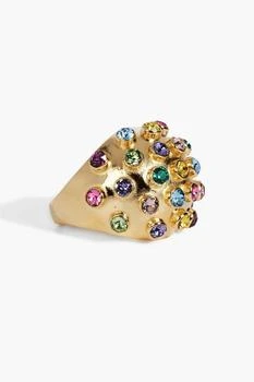 Oscar de la Renta | Gold-tone crystal ring,商家THE OUTNET US,价格¥1125