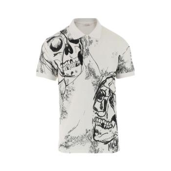 mcqueen包包, Alexander McQueen | ALEXANDER MCQUEEN 男士白色T恤 631378-QPZ89-0900商品图片 独家减免邮费