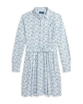 Ralph Lauren | Girls' Floral Cotton Oxford Shirt Dress - Little Kid, Big Kid,商家Bloomingdale's,价格¥421