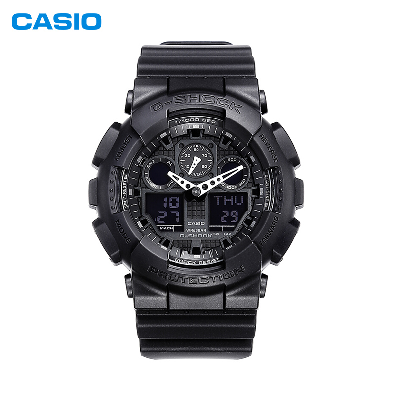 推荐卡西欧（CASIO）G-SHOCK系列 多功能运动男士电子腕表 GA-100-1A1-黑色-GA-100-1A1商品