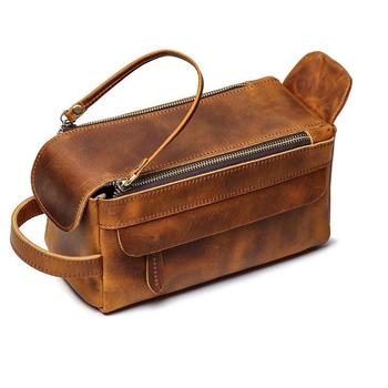 Vicenzo Leather包包, Steel Horse Leather | Dado Dopp Kit Handmade Leather Toiletry Bag商品图片 8.8折