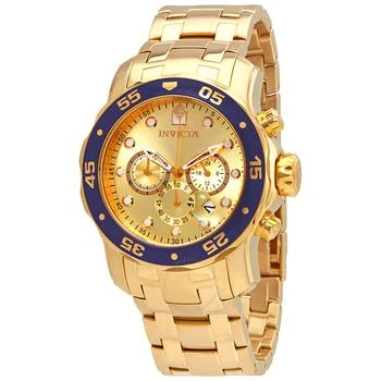Invicta | Pro Diver Chronograph Champagne Dial Men's Watch 80068,商家Jomashop,价格¥676