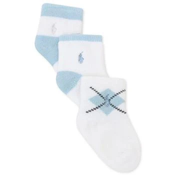 推荐Ralph Lauren Baby Boys Argyle Crew Socks, Pack of 3商品
