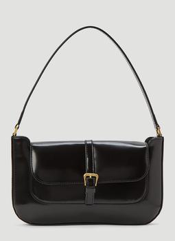 by FAR | Miranda Semi-Patent Shoulder Bag in Black商品图片,5.5折