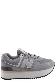 推荐New Balance 574 Round Toe Lace-Up Sneakers商品