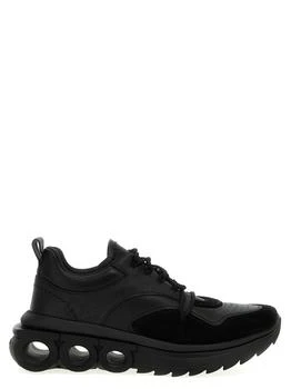 Salvatore Ferragamo | Mina Skin Sneakers Black 5折