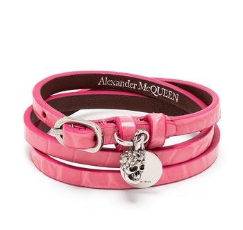 Alexander McQueen | Alexander McQueen Skull Pendant Wrap Bracelet商品图片,6.7折